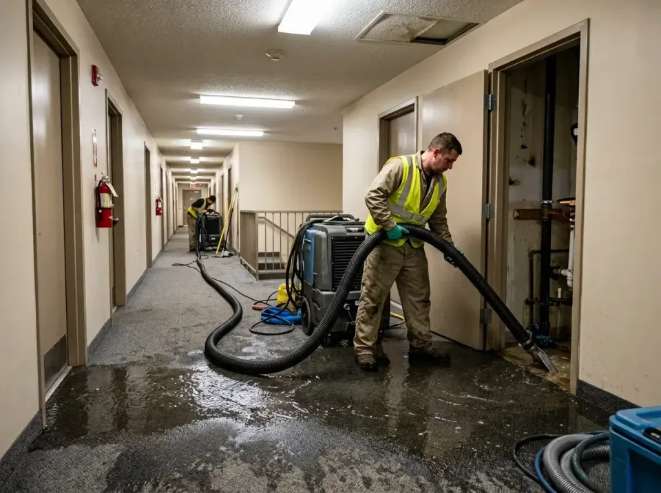 multi-unit-apartment-hallway-f-005 — frequently asked questions, Emergency Burst Pipe Water Extraction & Removal in East Bet…